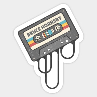 Bruce Hornsby - Cassette Retro Sticker